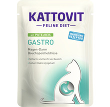 Pâtée pour chat KATTOVIT Gastro dinde & riz 85 g-thumb-0