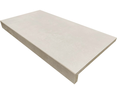 Bordure de piscine margelle New Concret gris forme de L 30 x 60 cm