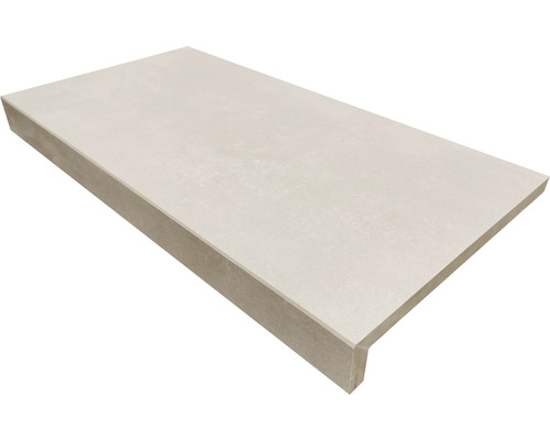 Poolumrandung Beckenrandstein New Concret Grau L-Form 30 cm x 60 cm Betonstufe für den Außenbereich