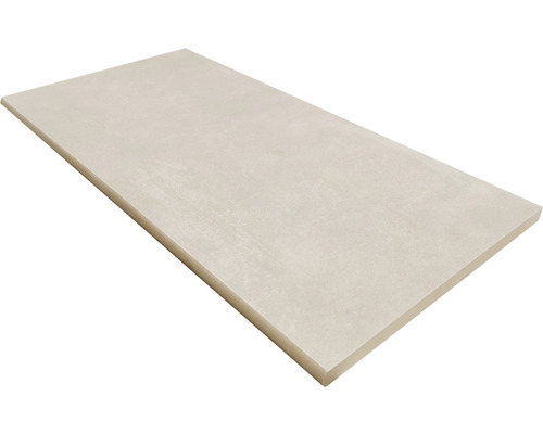 Poolumrandung Beckenrandstein New Concret Grau Rundform 30 cm x 60 cm Fliese aus Keramik