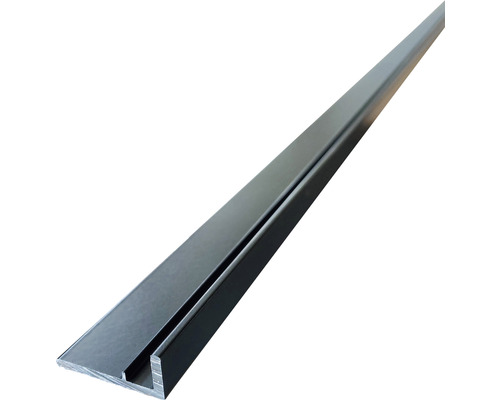 Profilé long Wandfix Vario 4000x38x3 mm aluminium noir