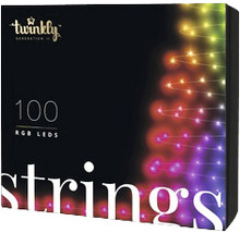 Guirlande lumineuse 100 LED Twinkly avec commande par appli et changement de couleur génération II multicolore-thumb-0