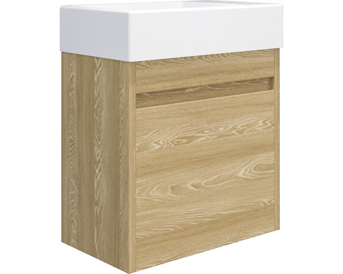 Waschtischunterschrank aus Holz mit Schublade