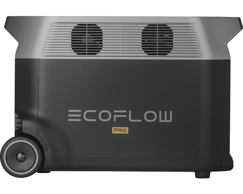 EcoFlow Pro Powerstation avec deux ventilateurs et roues
