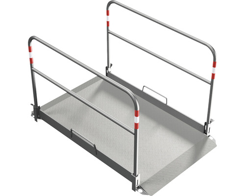 Rollstuhlrampe mit Geländer für den sicheren Zugang