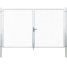 Doppelflügeltor aus Metallgitter für den Gartenzaun