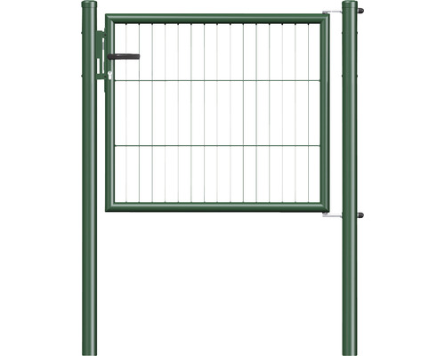 Portillon grillagé simple ALBERTS 100 x 75 cm y compris poteaux 6 x 6 cm vert