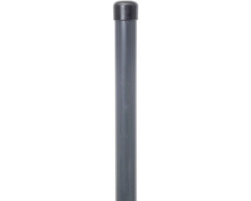 Poteau de clôture ALBERTS non percé phosphaté au zinc RAL7016 Ø 3,4 x 200 cm anthracite