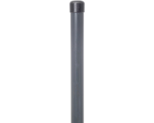 Poteau de clôture ALBERTS non percé phosphaté au zinc RAL7016 Ø 3,4 x 175 cm anthracite