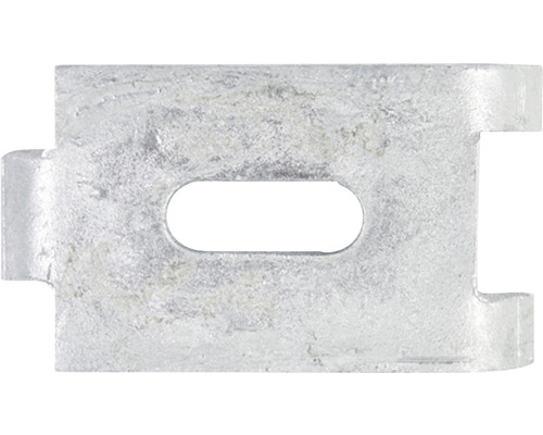 Languette de fixation ALBERTS pour grillages galvanisé à chaud Fixation métallique avec renfoncement