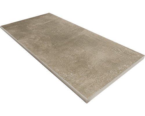 Bordure de piscine margelle New Concret taupe forme ronde 30 x 60 cm