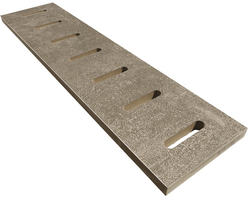 Bordure de piscine margelle New Concret taupe trop-plein 14,5 x 60 cm