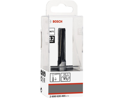 Fraise à rainurer Bosch de 12 millimètres de diamètre dans son emballage