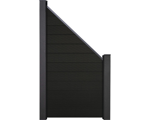 Élément de finition construction modulaire GroJa Flex Grande composé de 12 obturations 90 x 180 cm noir co-extrudé
