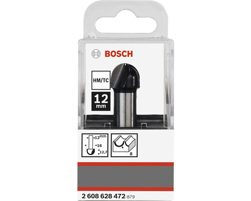 Bosch Abrundfräser mit 12 Millimeter Durchmesser in Verpackung