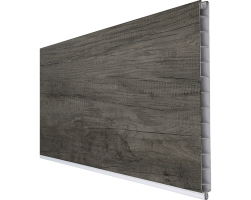Profilé individuel GroJa BasicLine 180 x 30 cm plaxé gris Monument Oak