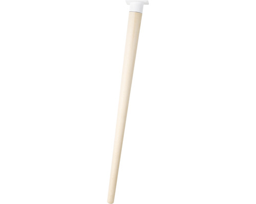 Pied de table Tarrox SCANDIA Balance Ø 24-48 x 710 mm bois de hêtre blanc 1 pièce Pied de meuble en bois avec plaque de montage