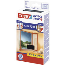 Moustiquaire pour fenêtre au niveau du sol tesa Insect Stop Comfort sans perçage anthracite 120x240 cm-thumb-1
