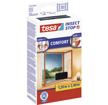 Moustiquaire pour fenêtre au niveau du sol tesa Insect Stop Comfort sans perçage anthracite 120x240 cm-thumb-2