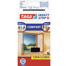 Moustiquaire pour fenêtre au niveau du sol tesa Insect Stop Comfort sans perçage anthracite 120x240 cm-thumb-0