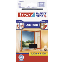 Fliegengitter für Fenster tesa Insect Stop Comfort ohne Bohren anthrazit 130x130 cm
