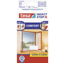 Fliegengitter für bodentiefe Fenster tesa Insect Stop Comfort ohne Bohren weiss 120x240 cm