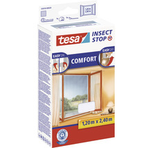 Fliegengitter für bodentiefe Fenster tesa Insect Stop Comfort ohne Bohren weiss 120x240 cm