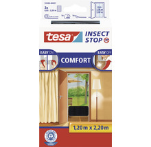 Moustiquaire pour portes tesa Insect Stop Comfort sans perçage anthracite 60x220 cm lot de 2-thumb-0