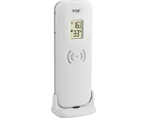 Capteur climatique TFA Dostmann avec affichage de la température et de l''humidité