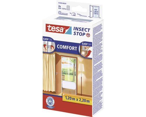 Tesa Insect Stop Comfort Fliegengitter für Türen, Packung