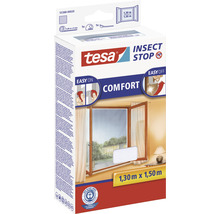 Fliegengitter für Fenster tesa Insect Stop Comfort weiss ohne Bohren 130x150 cm