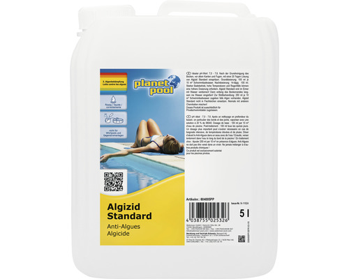 Algicide standard peu moussant, 5 l