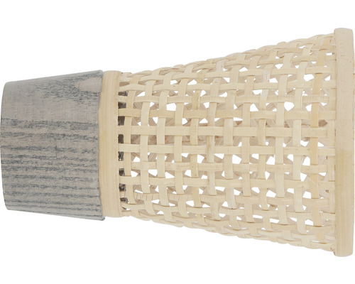 Embout cône tressage pour Boheme Nature Line frêne bois flotté Ø 28 mm 1 pce Cache-pot décoratif en rotin et bois