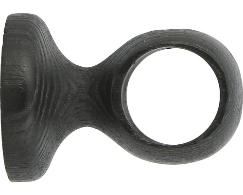 Support 1 voie pour Boheme Nature Line frêne moiré Ø 28 mm 5 cm de longueur 1 pce Support de tringle à rideaux en bois