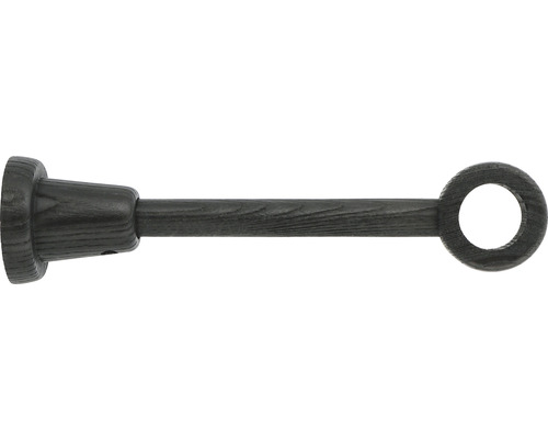 Support 1 voie pour Boheme Nature Line frêne moiré Ø 28 mm 22 cm de longueur 1 pce Support de tringle à rideaux en bois
