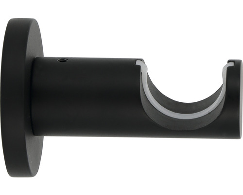 Wandträger 1-läufig für Premium Black Line schwarz Ø 20/28 mm 6 cm lang 1 Stk.