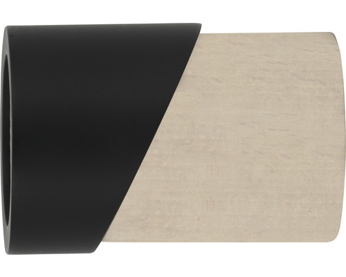 Embout cylindre bois pour Loft Black Line noir Ø 28 mm 1 pce