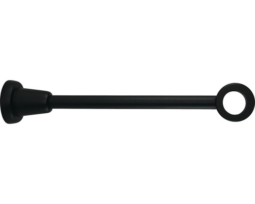 Support 1 voie pour Love Autrement Black Line noir Ø 28 mm longueur 30 cm de 1 pce Tringle à rideaux en métal