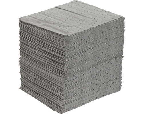 Pile de feuilles absorbantes grises pour l''absorption d''huile