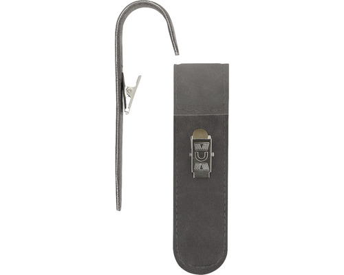 Sac à outils gris avec clip