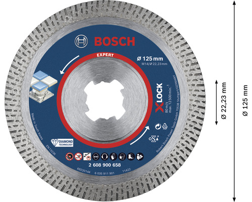 Bosch Expert Trennscheibe Durchmesser 125 Millimeter