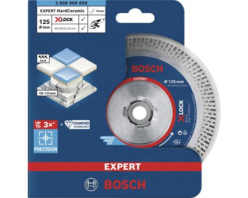 Disque à tronçonner diamanté Bosch Expert HardCeramic Ø 125x22,23 mm
