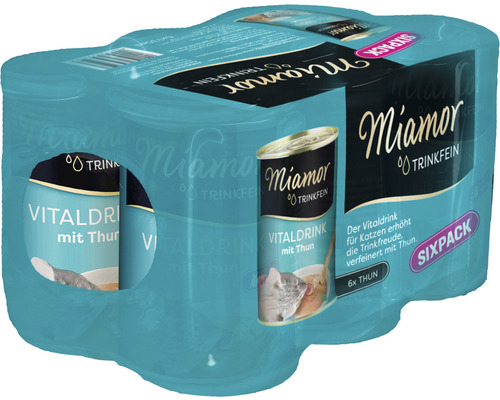 Katzengetränk Miamor Trinkfein Vitaldrink mit Thun 6 x 0,135 ml Miamor Trinkfein Vitaldrink mit Thunfisch für Katzen, 6er-Pack