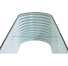 Jardinière surélevée classique WESTMANN ovale 240 x 80 x 82 cm gris