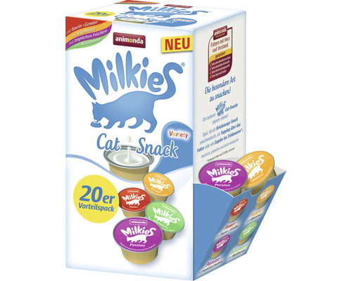 Snack pour chats animonda Milkies Variety Multipack 20 x 15 g