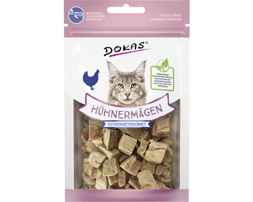 En-cas pour chats DOKAS estomac de poulet lyophilisé 12 g