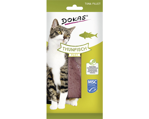 En-cas pour chats DOKAS filet de thon 22 g