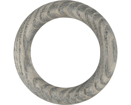 Anneaux pour rideaux ronds pour Boheme Nature Line frêne bois flotté Ø 28 mm 10 pces Anneau en bois