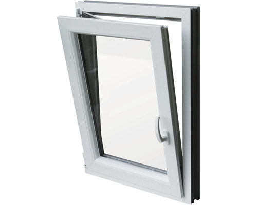 Fenêtre basculante en PVC blanc