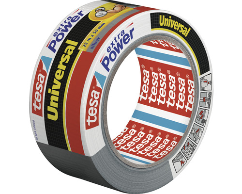 Tesa Extra Power Universal Klebeband, 25 Meter x 50 Millimeter